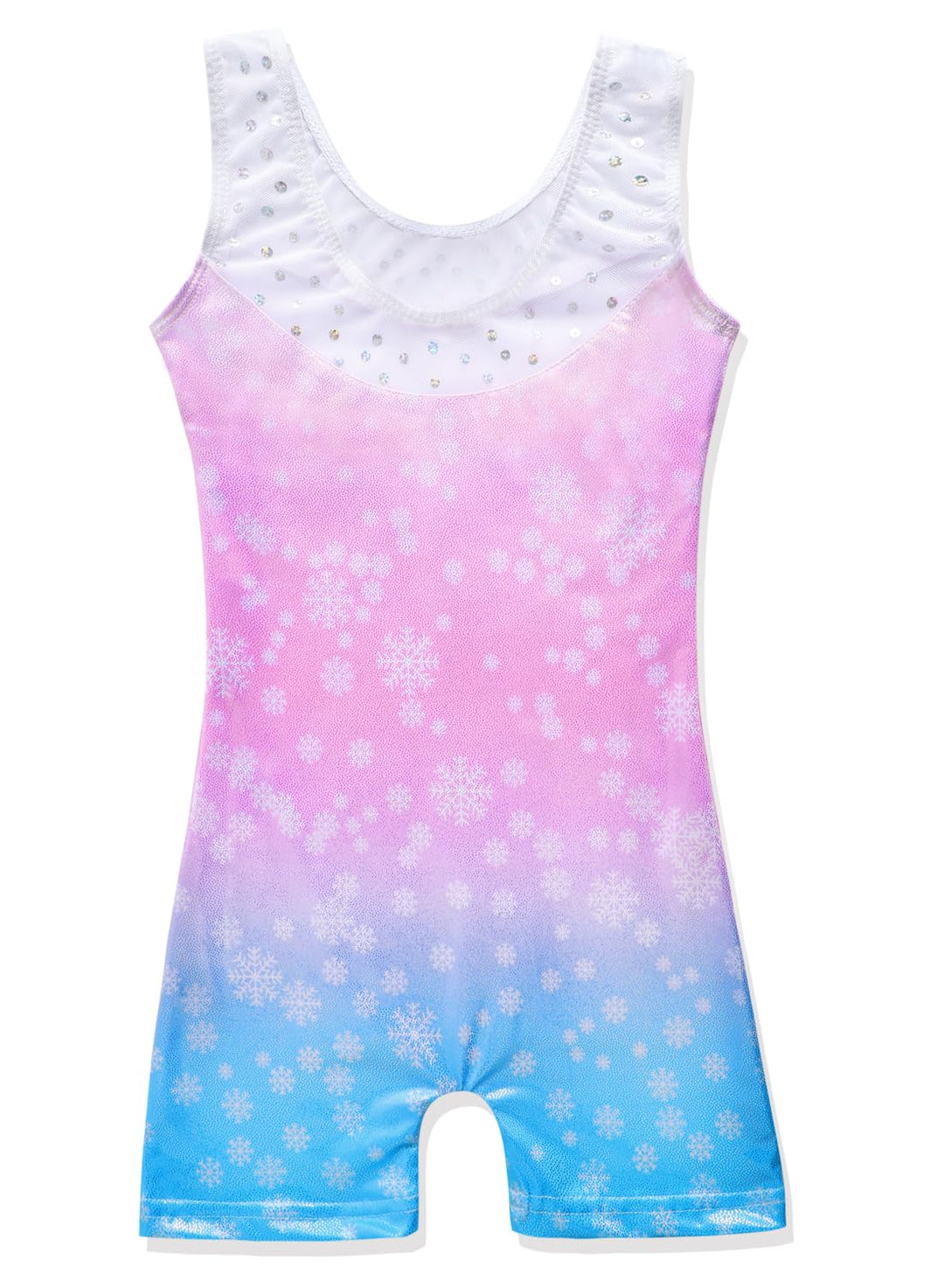 DAXIANG Gymnastics Leotards for Girls Leotard for Girls Gymnastics Outfit Shorts Dance Unitard Biketards Hot Blue Pink Stars