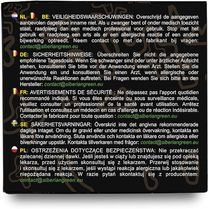 Pure Authentic Siberian Altai Golden Mountains Shilajit Resin 100g 3.53oz - Measuring Spoon – Quality & Safety Certificate in Each Box