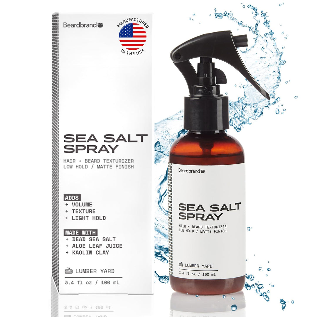 Sea Salt Spray for Men – Hair Texture Spray Adds Instant Volume, Texture & Thickness, Lightweight Hair Salt Spray for Natural, Textured Look, Lumber Yard Scent, Achieve Effortless Style & All-Day Hold