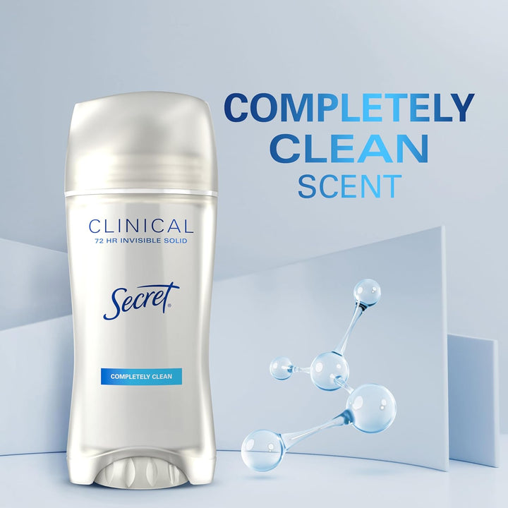 Secret Clinical Strength Antiperspirant Deodorant for Women | 72Hr Sweat & Odor Protection | Cool Waterlily Scent