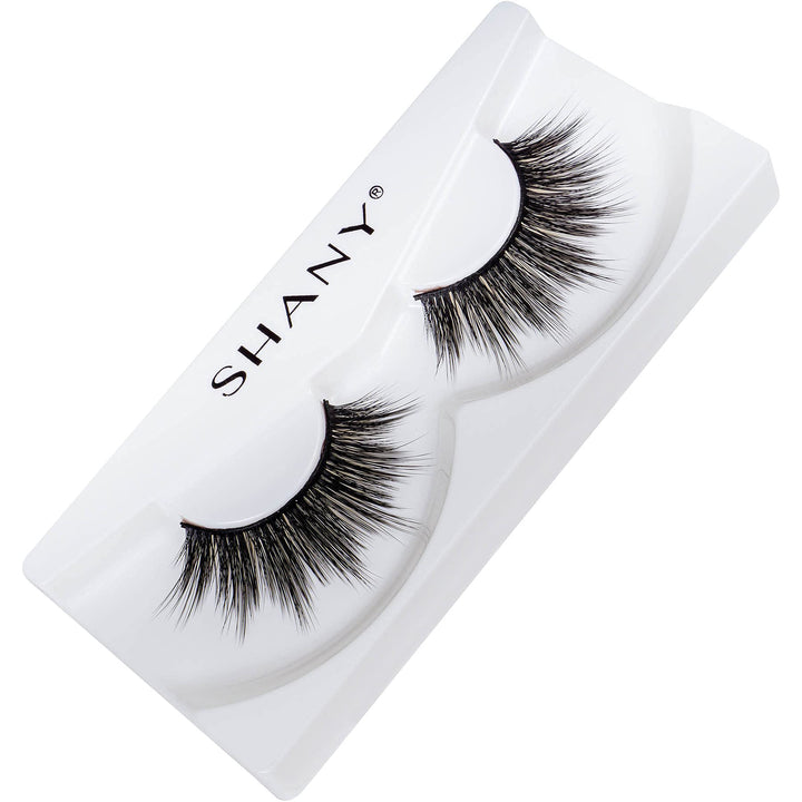 SHANY Classic Faux Mink Eyelashes - Durable Single Pair 3D Reusable Fluffy and Soft Strip Lash with Medium Volume - EXTRA EXTRA