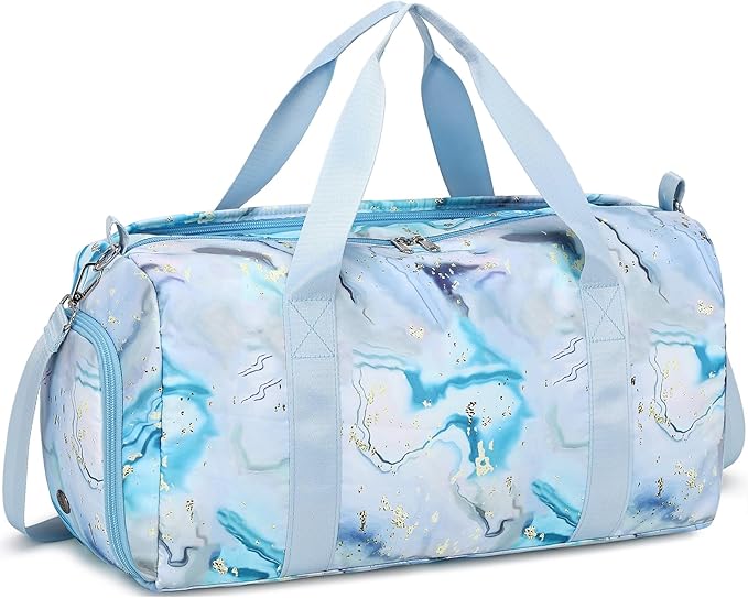 Sport Gym Duffle Travel Bag for Men Women Duffel with Shoe Compartment, Wet Pocket