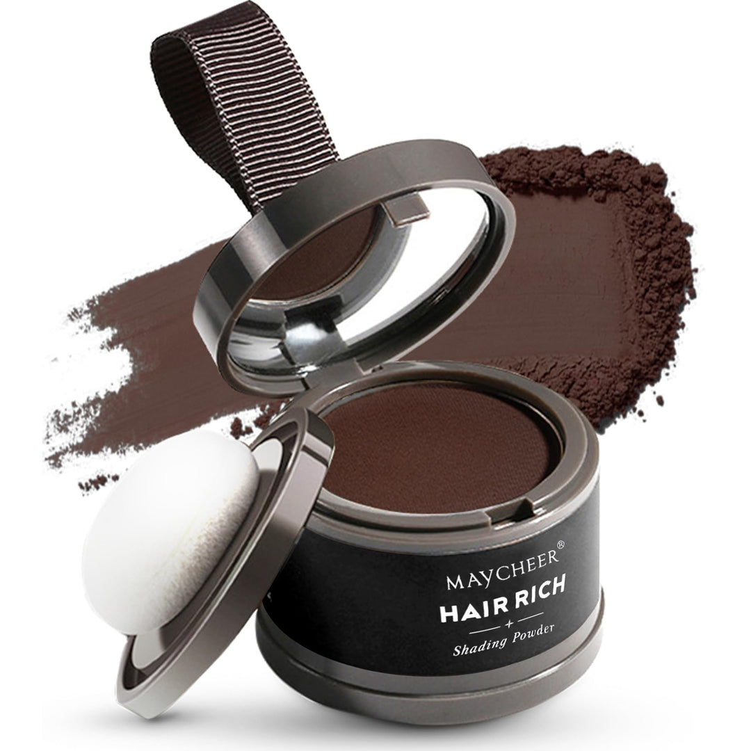 Maycheer Hairline Powder - Magic Root Cover Up - Hair Rich Hair Shadow - Gray Hair Coverage Touch Up Hair Powders for Women & Men (Dark Maroon, 0.14 Ounce (Pack of 1))