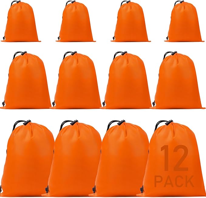 iMucci Upgrade Waterproof Drawstring Bag Sack Nylon Bag Ditty Bag for Gym Traveling, Hiking, Yoga, Shopping