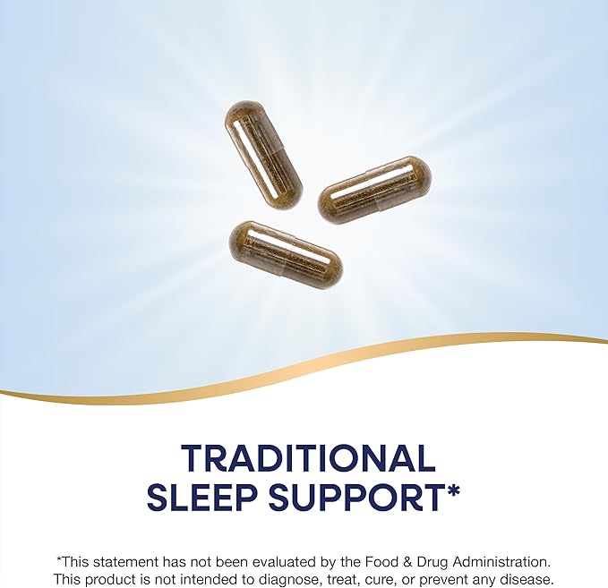 Nature's Way Melissa Lemon Balm Leaf, Traditional Sleep Support*, 1,500 mg per 3-Capsule Serving, Non-GMO Project Verified, 100 Vegan Capsules (Packaging May Vary)