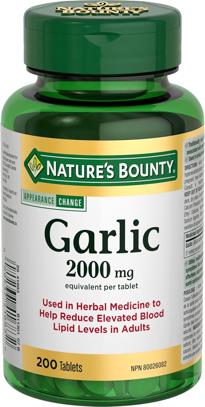 Nature's Bounty Garlic 2000mg, 200 Tablets