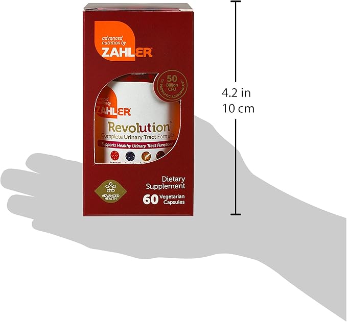 Zahler UTI Revolution, Urinary Tract and Bladder Health, All Natural Cranberry Concentrate Pills Fortified with D-Mannose and Probiotics, Certified Kosher, 60 Caps