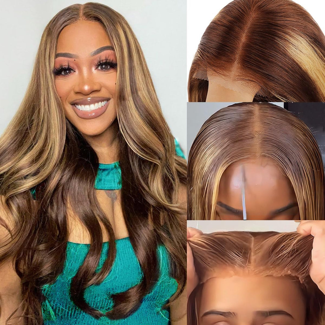 Allove Glueless Wigs Human Hair Pre Plucked Pre Cut 22 Inch 5X5 Hd Lace Closure Wigs Human Hair 180% Density Body Wave Lace Fron