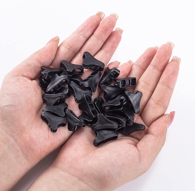 30 Pack Ultralight Guyline Tensioners Black Tent Cord Rope Adjuster Tighteners for Outdoor Camping Hiking Tarp Canopy Shelter