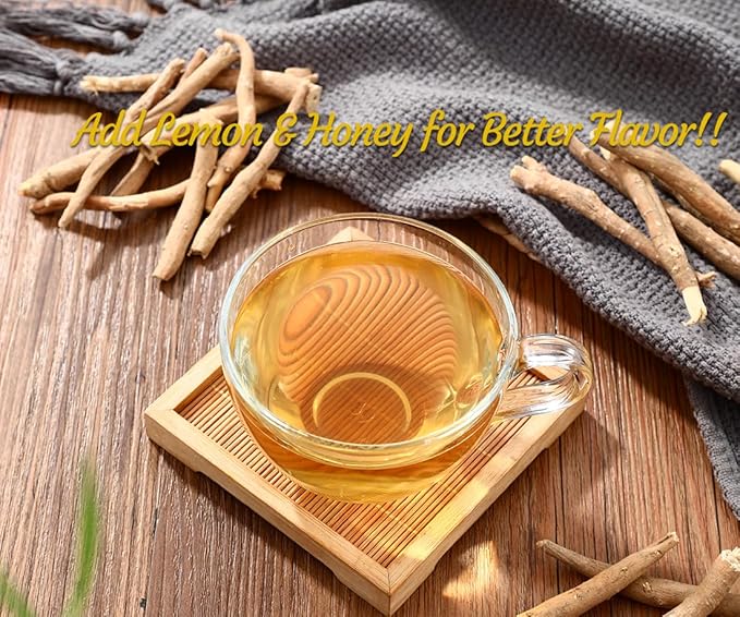 Premium 40 Ashwagandha Tea Bags, Made with 100% Wild Ashwagandha Root, No Additives & Caffeine free.