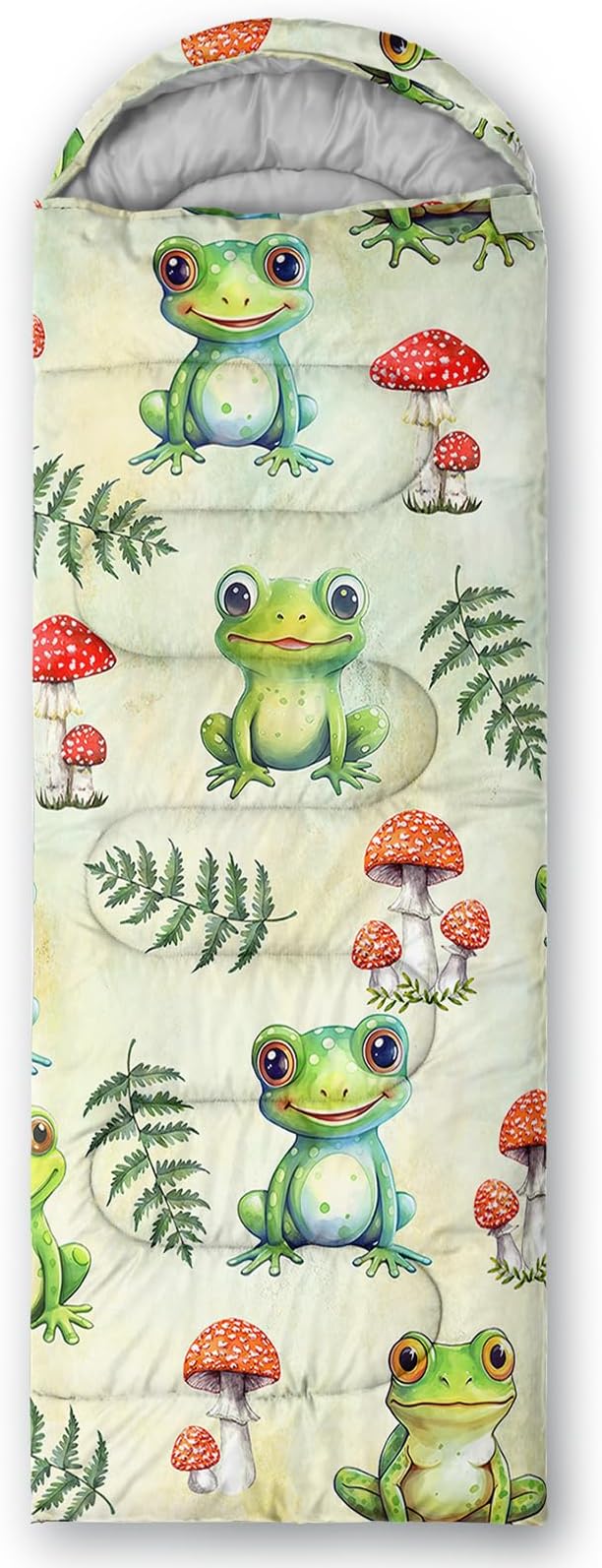 AILONEN Kids Floral Cat Camping Sleeping Bags,Lightweight & Waterproof,3 Season Warm & Cool Weather,Kawaii Kitten Sleeping Bags for Girls Adults,Travelling,Outdoors