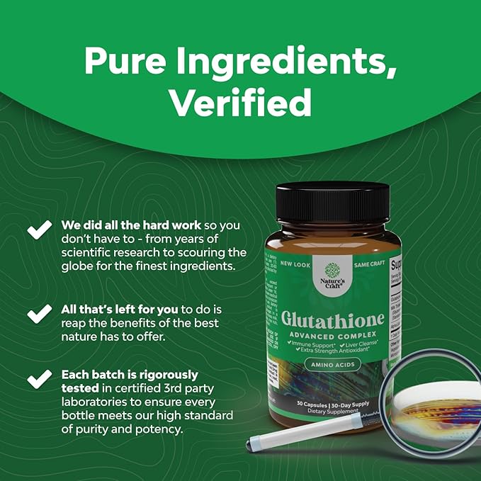 Skin Brightening Glutathione Supplement with Milk Thistle 1000mg - Glutathione Skin Whitening Capsules with Alpha Lipoic Acid for Liver Care, Energy Support & Immune Help - for Men & Women - 30 Count