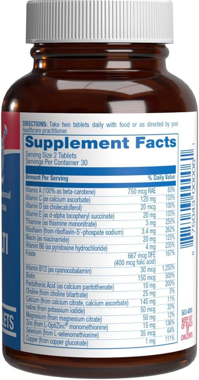 Iron Free Multivitamin for Women 50 and Over - Gentle Easy to Digest Over 50 Multivitamin for Men & Women with 30 Nutrients for Comprehensive Wellness & Immune Support - Made in The US - 30 Servings