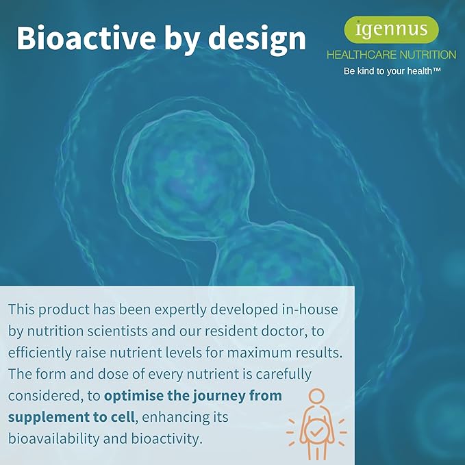 Igennus High Absorption Chelated Iron Bisglycinate 20mg, Vitamin C, 6 Month Supply, Gentle Formula, Clean Label & Targeted Release Ferrous Bisglycinate for Women and Men, One Daily, Vegan, 180 Tablets