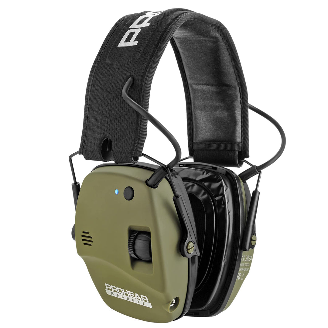 PROHEAR 030 Upgraded Bluetooth Electronic Shooting Hearing Protection Muffs with GEP02 Gel Ear Pads, Noise Reduction Sound Amplification Headsets for Range, Gifts for Women Man - Green