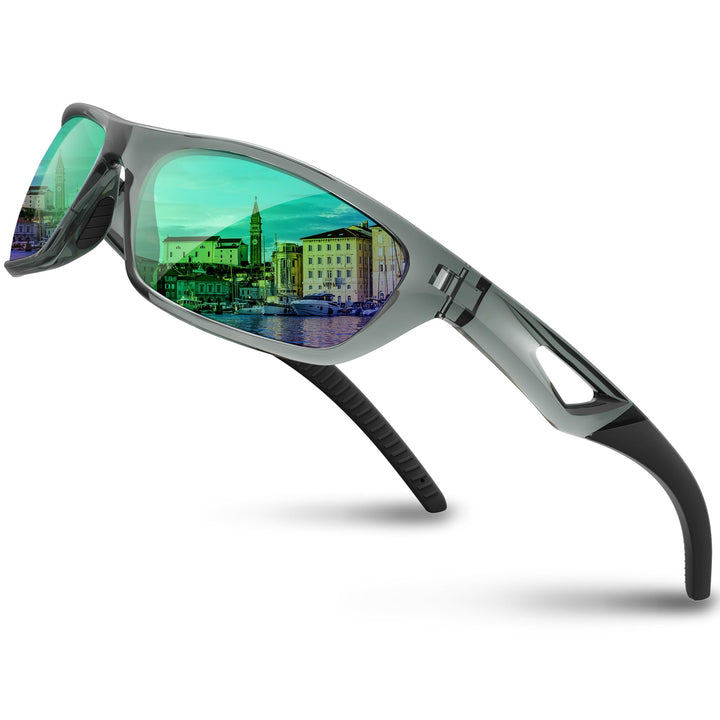 RIVBOS Polarized Sports Sunglasses Driving Sunglasses Shades for Men Women Tr90 Frame for Cycling Fishing Running RB831