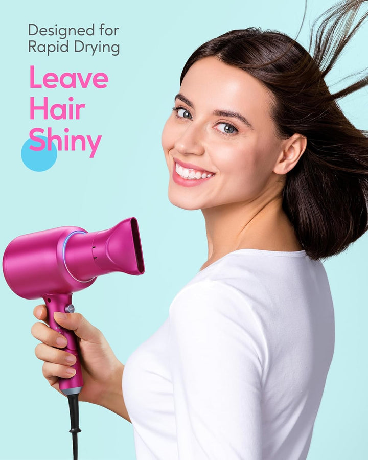Wavytalk 1875W Ionic Hair Dryer | Diffuser & Comb for Curly Hair | Green