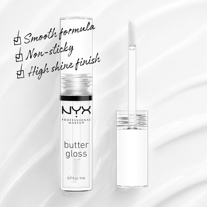 NYX Butter Gloss | Non-Sticky Clear Lip Gloss for All Skin Tones