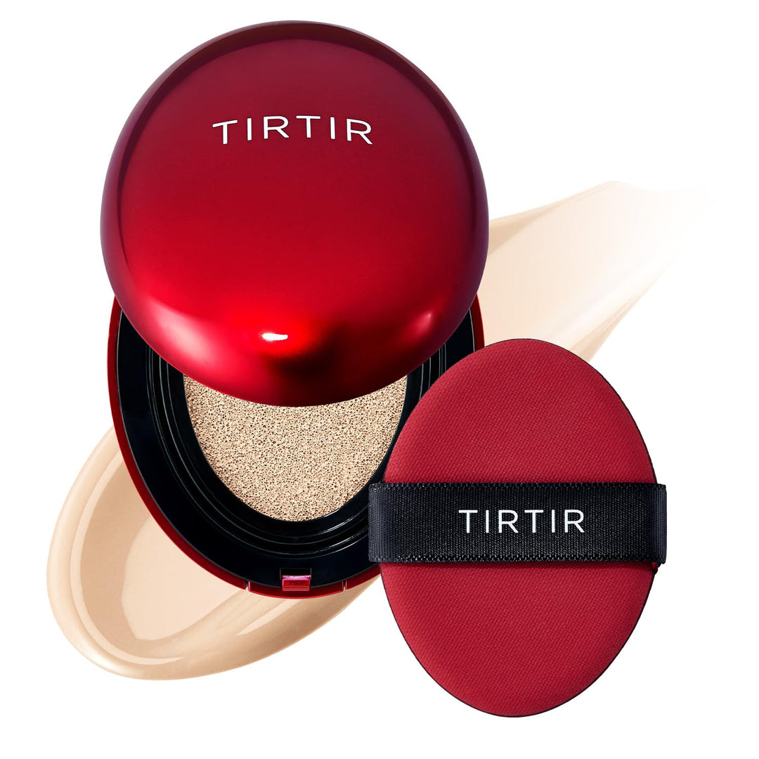 Tirtir Mask Fit Red Cushion Foundation | Full Coverage, Weightless, Skin Fit, Satin Glow Finish, Korean Makeup, Beauty, Tattoo C