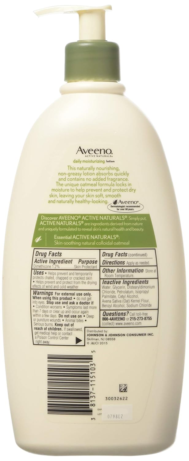 Aveeno Daily Moisturizing Lotion | 18 Fl. Oz | Hydrating & Soothing Formula