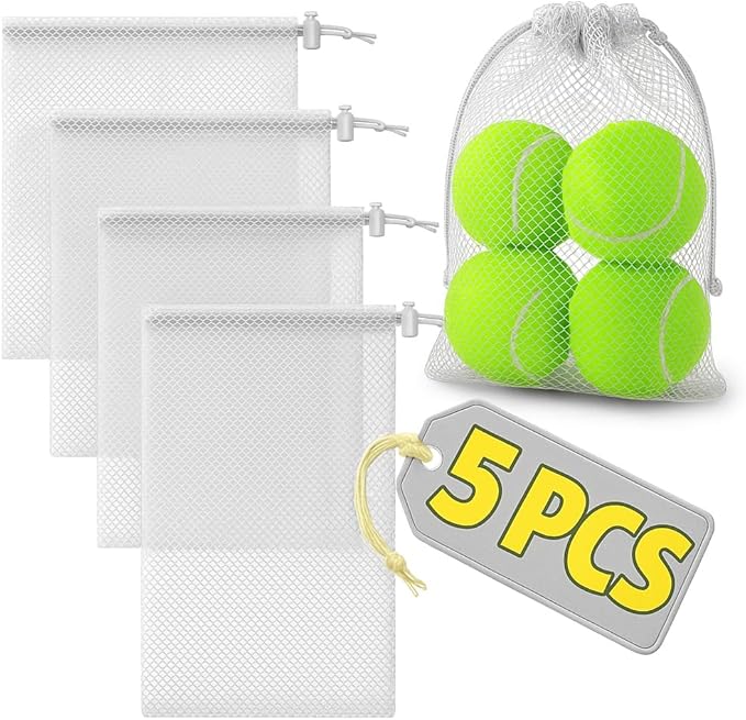 Small Mesh Bags Drawstring Nylon Bag - 5Pcs Camping Organization Nylon Mesh Netting Drawstring Bag Little Bags Small Storage - Durable Mesh Drawstring Bag Cord Lock Closure Net Laundry Mesh Bags