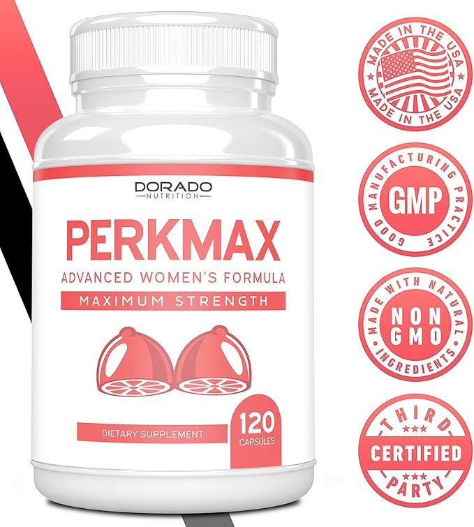 DORADO NUTRITION Breast Support Pills for Women (120 Count) - Boob & Bust Support Supplement - Fenugreek, Saw Palmetto, L-Tyrosine, Dong Quai & Fennel Seed Extract Gluten Free, Non-GMO - (120 Vegan)