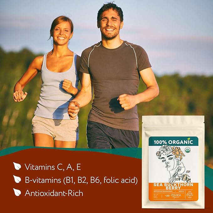 Super Value Pack - Organic Sea Buckthorn Berry Tea 5 LB - Seabuckthorn, Seaberry, Seabuckthorn, Espino Amarillo