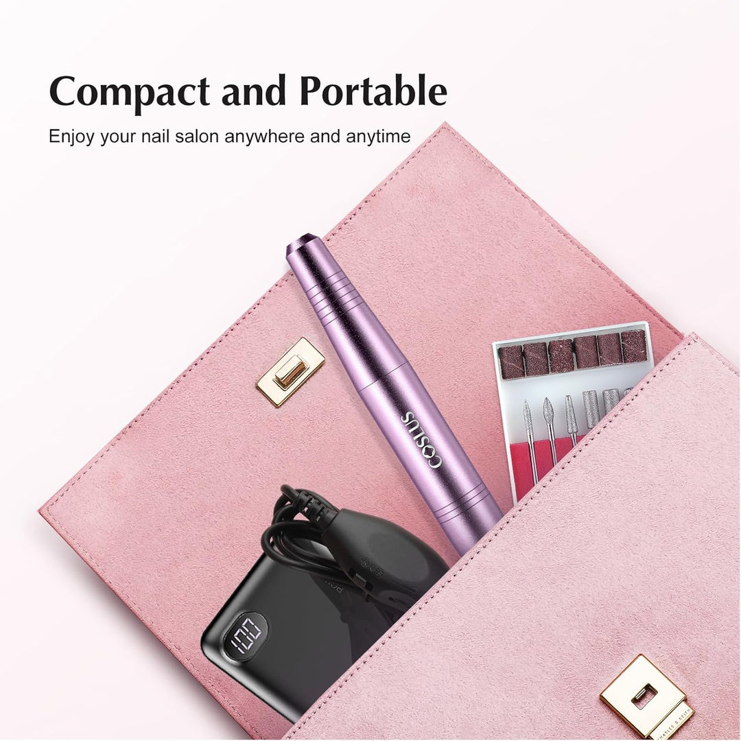 Professional Electric Nail Drill Kit | Portable Acrylic & Gel Nail File Tools