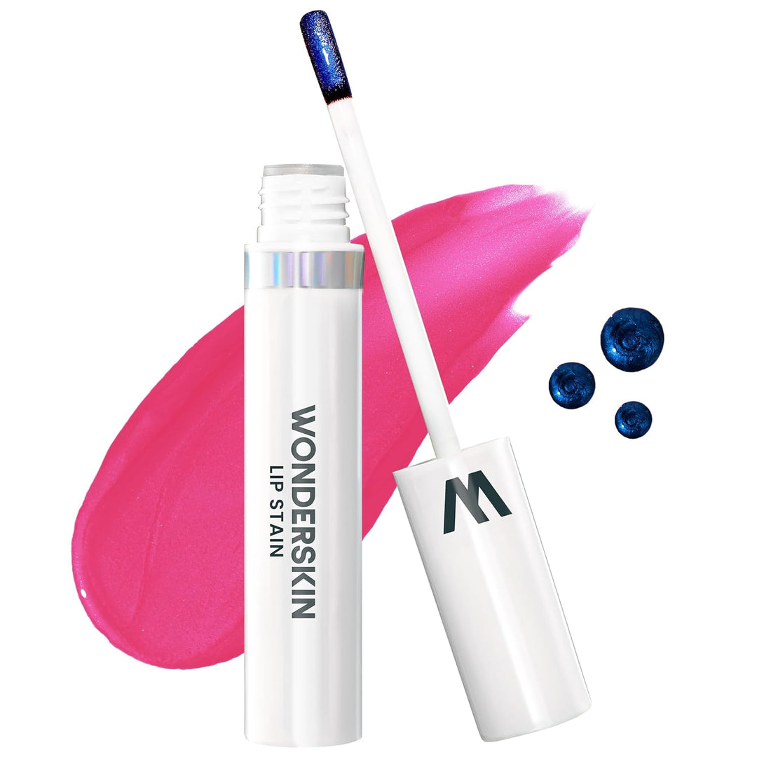 Wonderskin Wonder Blading Lip Stain Masque | Waterproof Pink Tint, Matte Finish