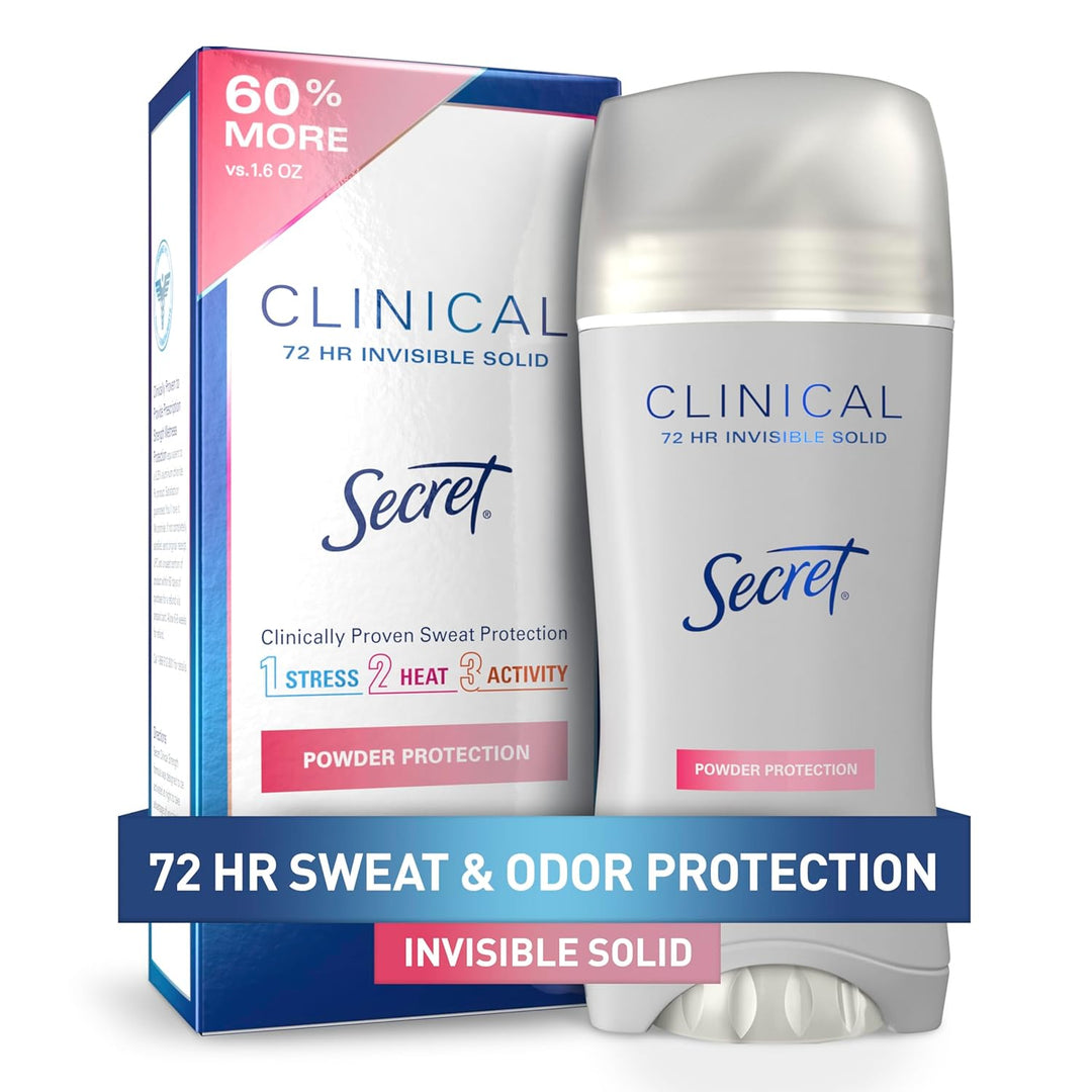 Secret Clinical Strength Antiperspirant | 72Hr Sweat & Odor Protection for Women