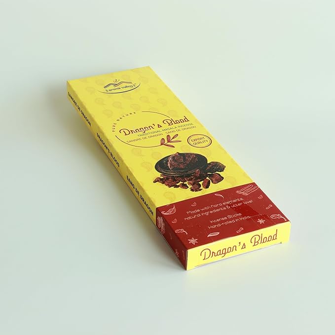 Dragon's Blood Incense Sticks - Traditional Handcrafted Masala Incense - 42 to 50 Sticks Approx.