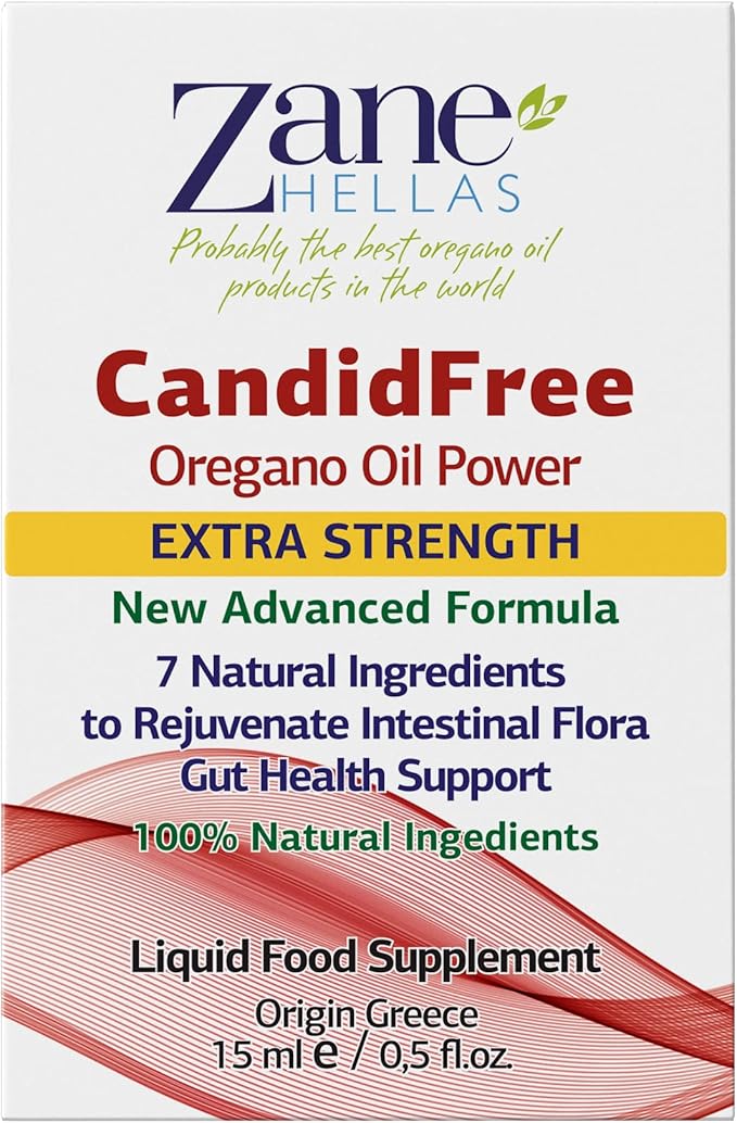 Zane Hellas Candidfree Liquid 100% Herbal Formula. Gut Health Support. Colon Health Support. Intestinal Flora Support. 0.5fl.oz - 15ml