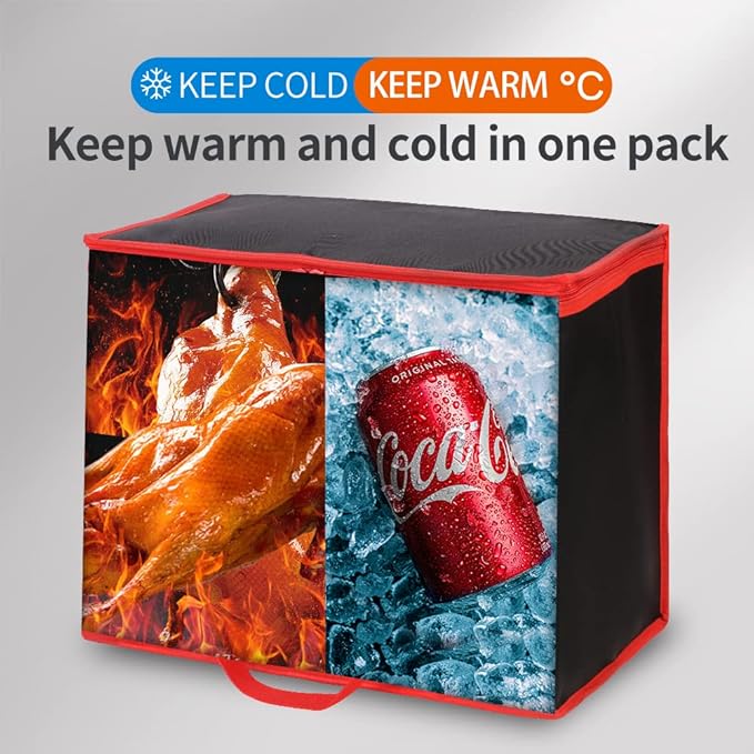 Insulated Reusable Grocery Shopping Bags, 4 Packs