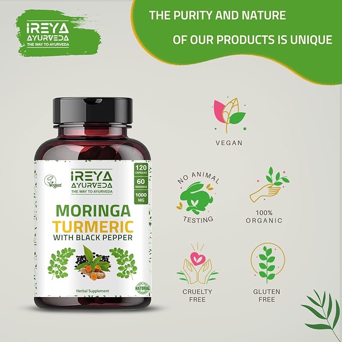 Moringa Turmeric Capsules and Himalayan Shilajit Capsules