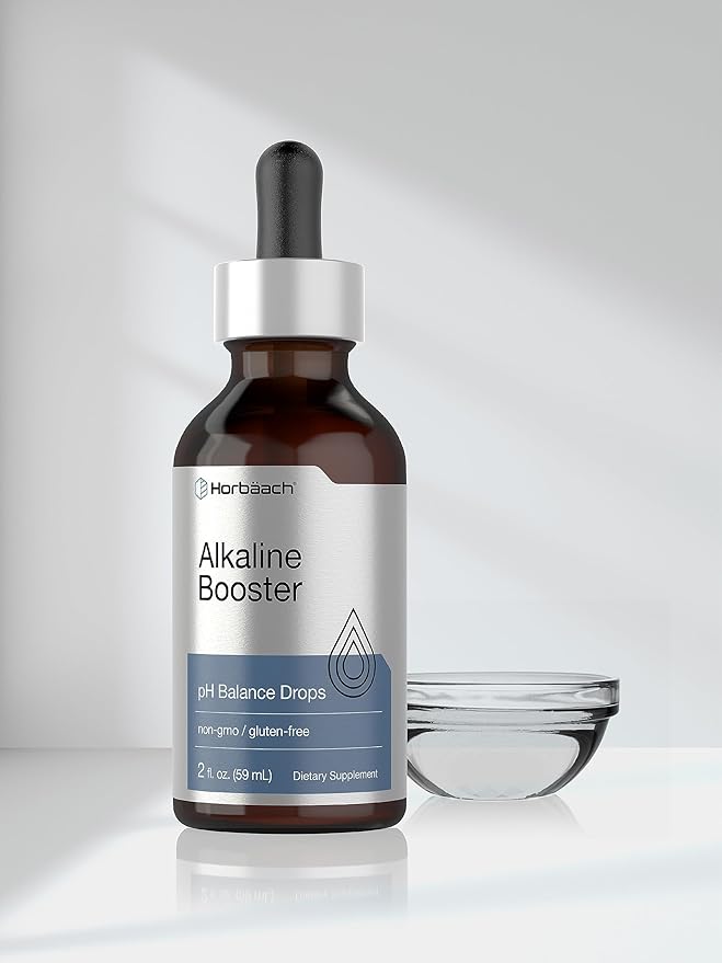 Horbaach Alkaline Water Drops | 2 fl oz | pH Balance Supplement | Booster with Minerals | Non-GMO & Gluten Free