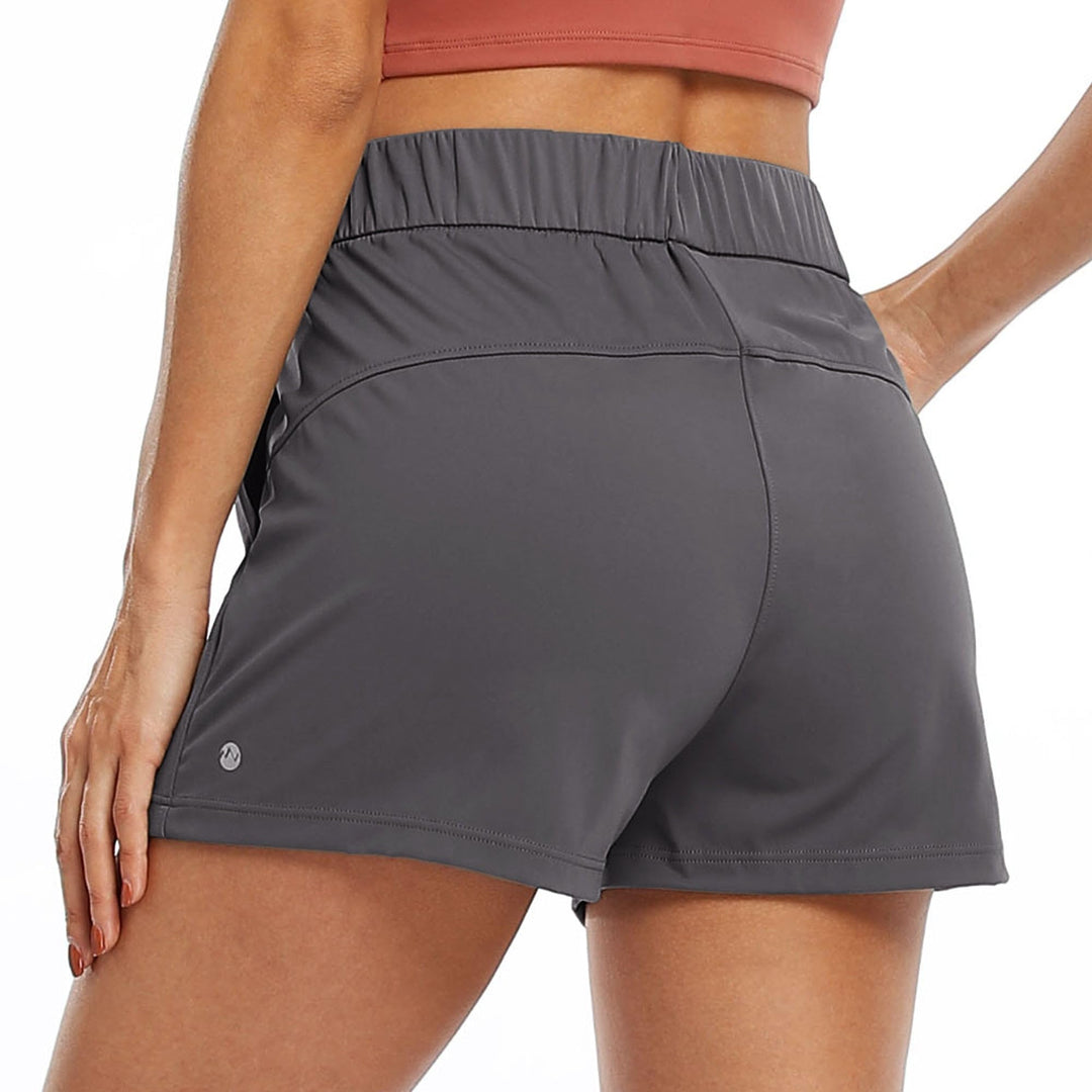 Willit Women's Shorts Hiking athletic Shorts Yoga Lounge Active Workout Running Shorts Comfy Casual with Pockets Deep Gray XS