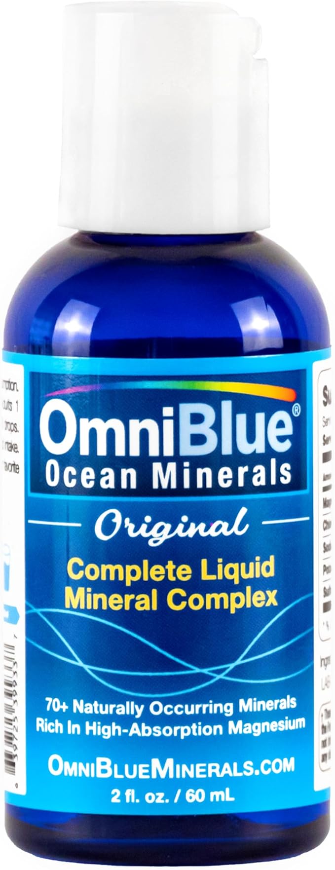 Ocean Minerals Liquid Magnesium (420mg) & 70+ Trace Minerals | Natural Remineralization for Muscle Wellness, Deep Sleep, Smooth Digestion, Heart Function | 2oz Bottle