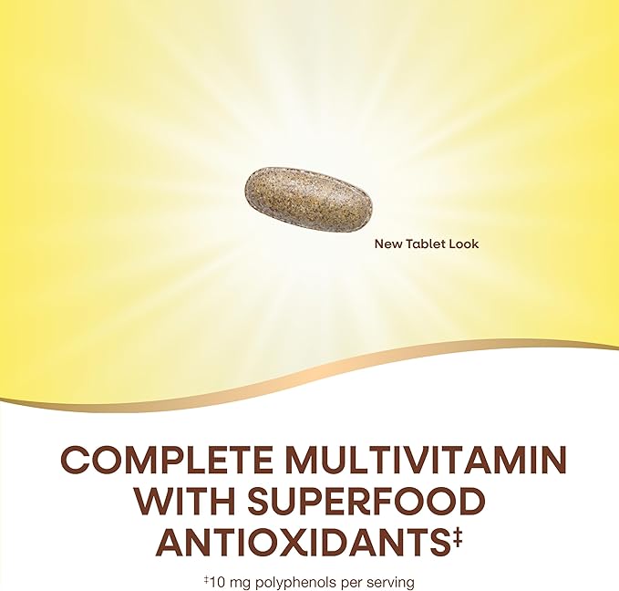 Nature's Way Alive! Women’s Complete Multivitamin, Supports Energy Metabolism and Hair, Skin & Nails*, Superfood Antioxidants(1), B-Vitamins, 50 Tablets (Packaging May Vary)