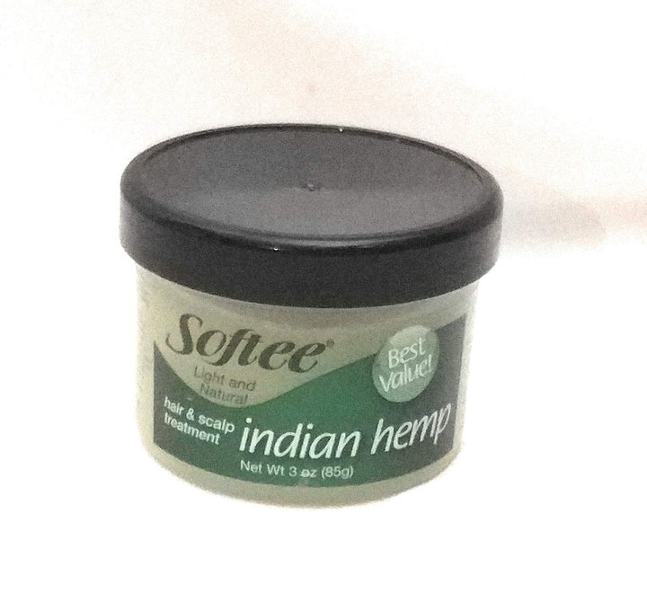 Softee indian hemp hair & scalp treatment 3 ounce, Green, 3 Ounce