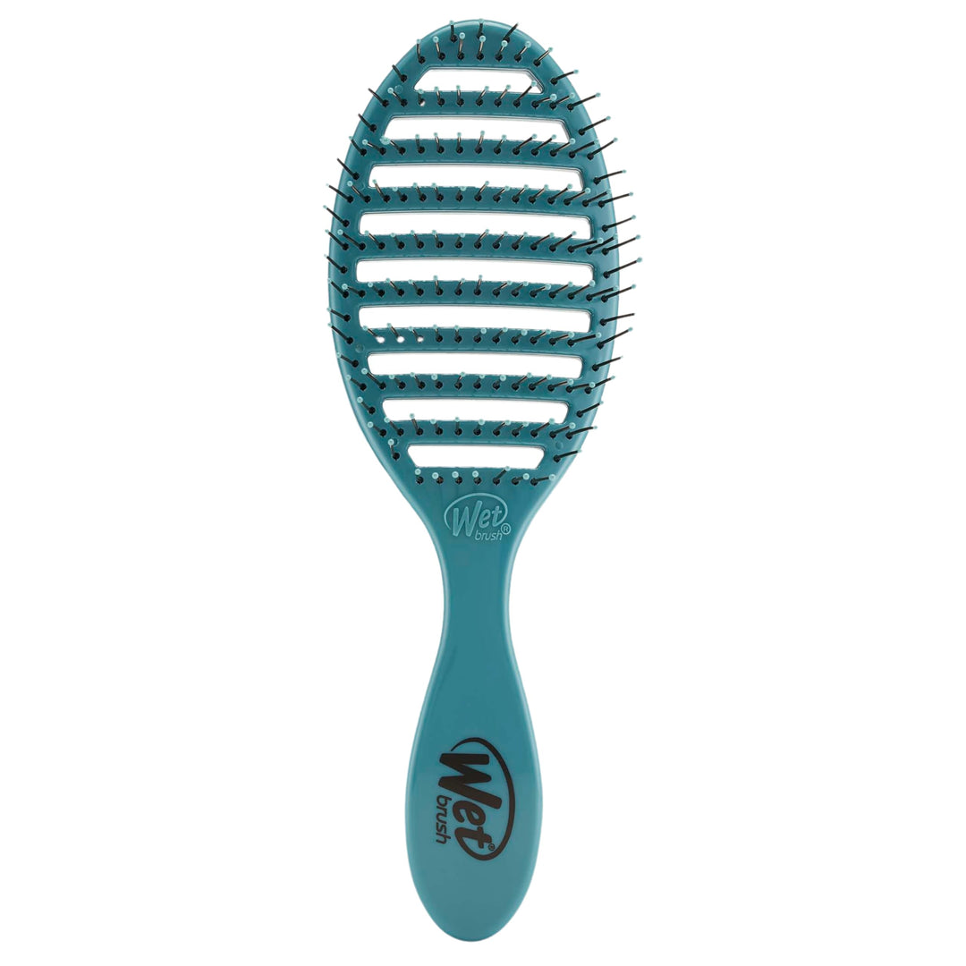 Wet Brush Speed Dry Hair Brush - Ocean (Free Spirit) - Vented Design and Ultra Soft HeatFlex Bristles Are Blow Dry Safe With Ergonomic Handle Manages Tangle and Uncontrollable Hair - Pain-Free