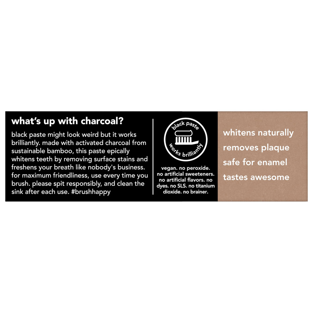 hello Epic Whitening Charcoal Fluoride Free Toothpaste, Activated Charcoal Toothpaste with Coconut Oil, Whitens Teeth Naturally, SLS Free, Fresh Mint, 4.0 Oz Tube