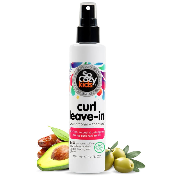 Cozy Leave-In Conditioner Spray | Paraben-Free Detangler for Kids' Curly Hair