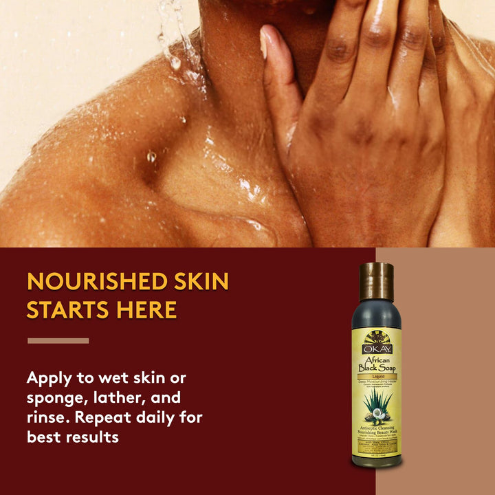 Okay Black Soap Liquid 4 oz.