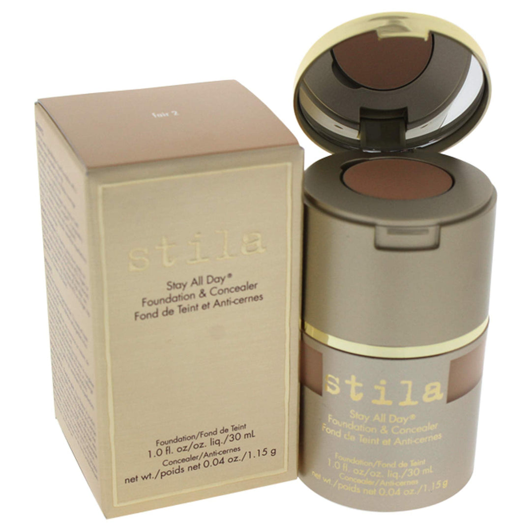 Stila Stay All Day Foundation & Concealer, Fair 02, 1 Fl Oz