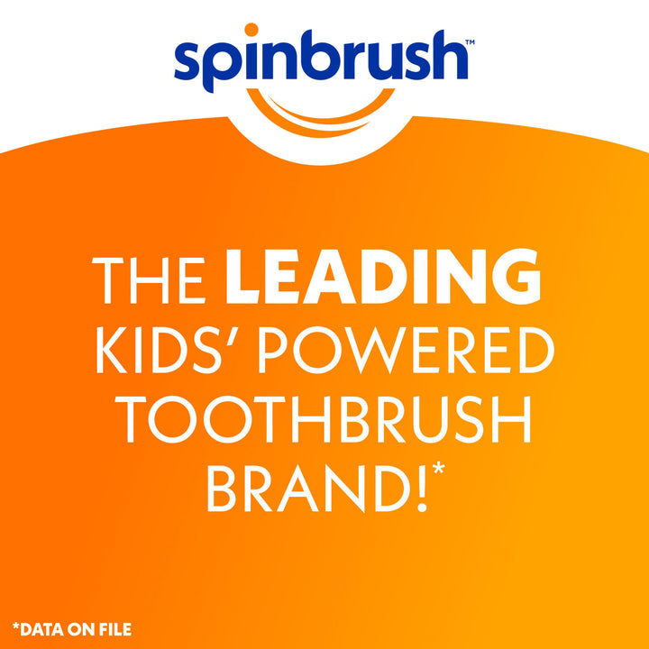 Spinbrush Princess Peach Kid’s Electric Battery Toothbrush, Soft Bristles