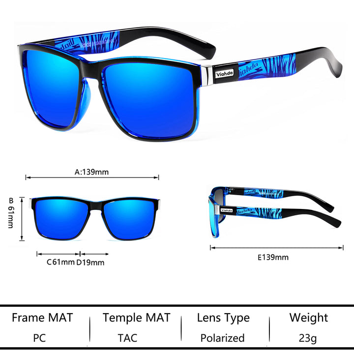 VIAHDA Polarized Sports Sunglasses for Man Cycling Running Fishing Golf Sun glasses Women HD6009