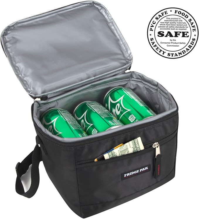 6 Can Cooler Bags Insulated Soft Cooler Lunch Bag for Men, Waterproof Leak Proof Cooler Bags Insulated
