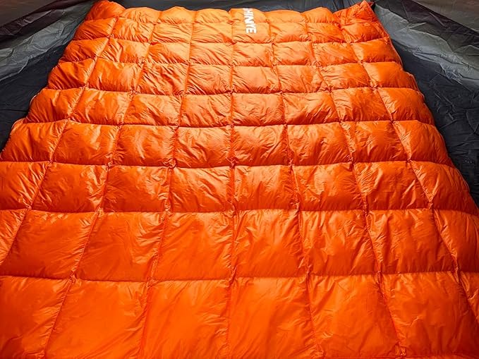ShinHye Ultralight Sleeping Bag for Adults - 500g Premium Duck Down Waterproof & Compressible, 3 Season Backpacking Camping 40-59℉, Compact Lightweight Sleeping Bag with Compression Sack