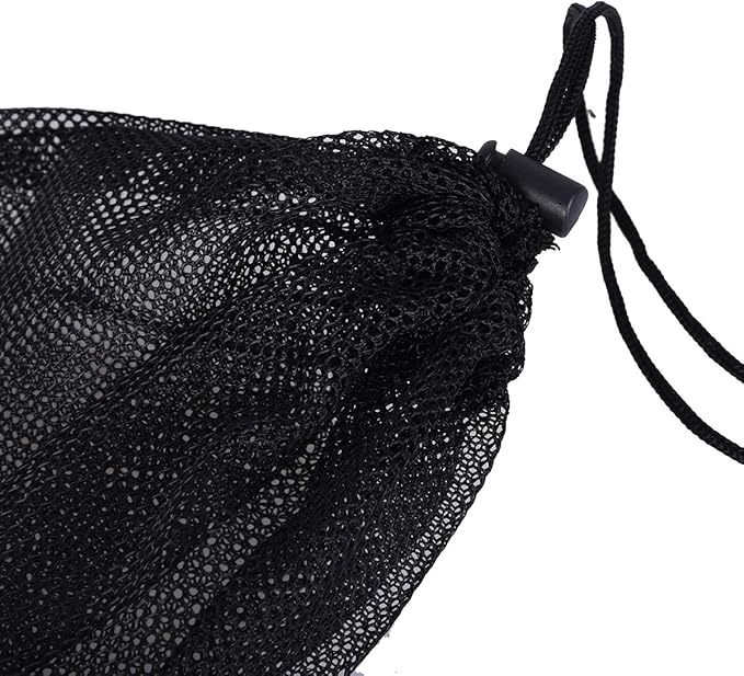 5pcs Nylon Mesh Drawstring Bag Sports Equipment Bag Outdoor L