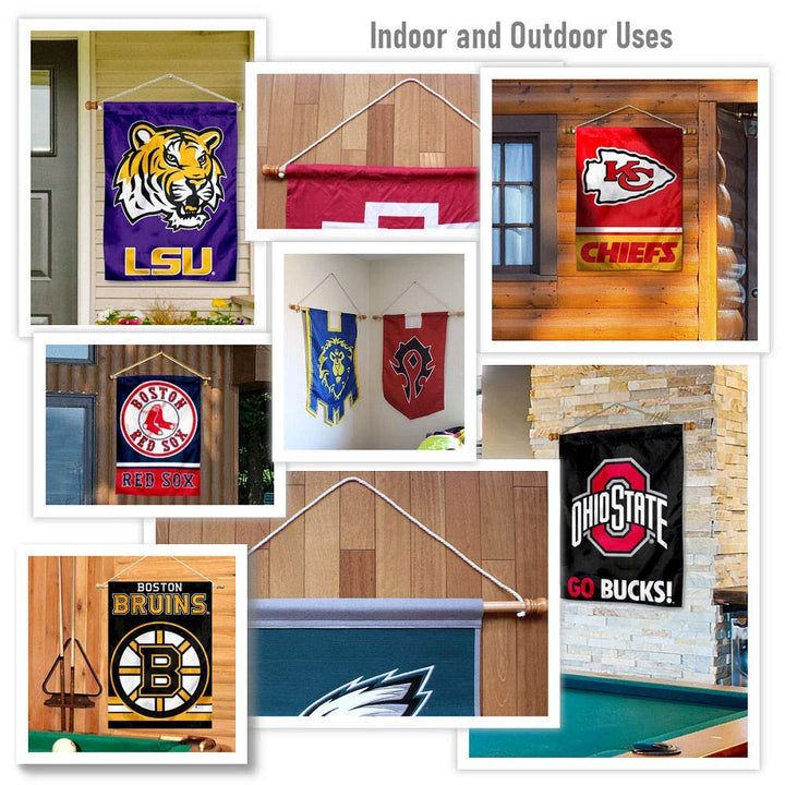College Flags & Banners Co. Army West Point House Banner and Wood Banner Pole Set